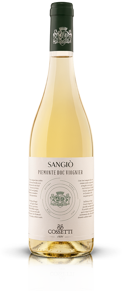 Cossetti – Piemonte Viognier Sangiò DOC 2022 — official producer bottle image