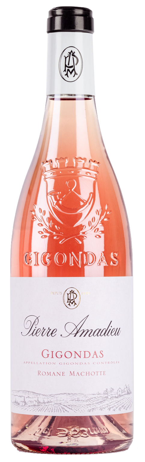 Pierre Amadieu Gigondas "Romane Machotte" Rosé 2025 — official producer bottle image