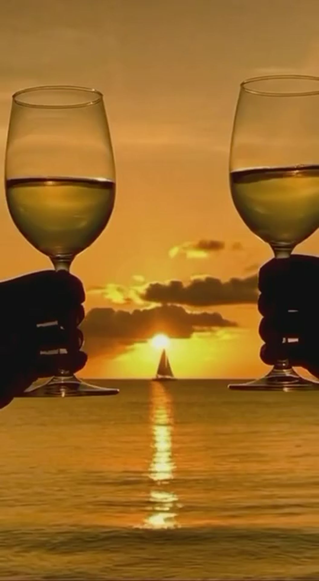 Sunset cheers mobile hero video