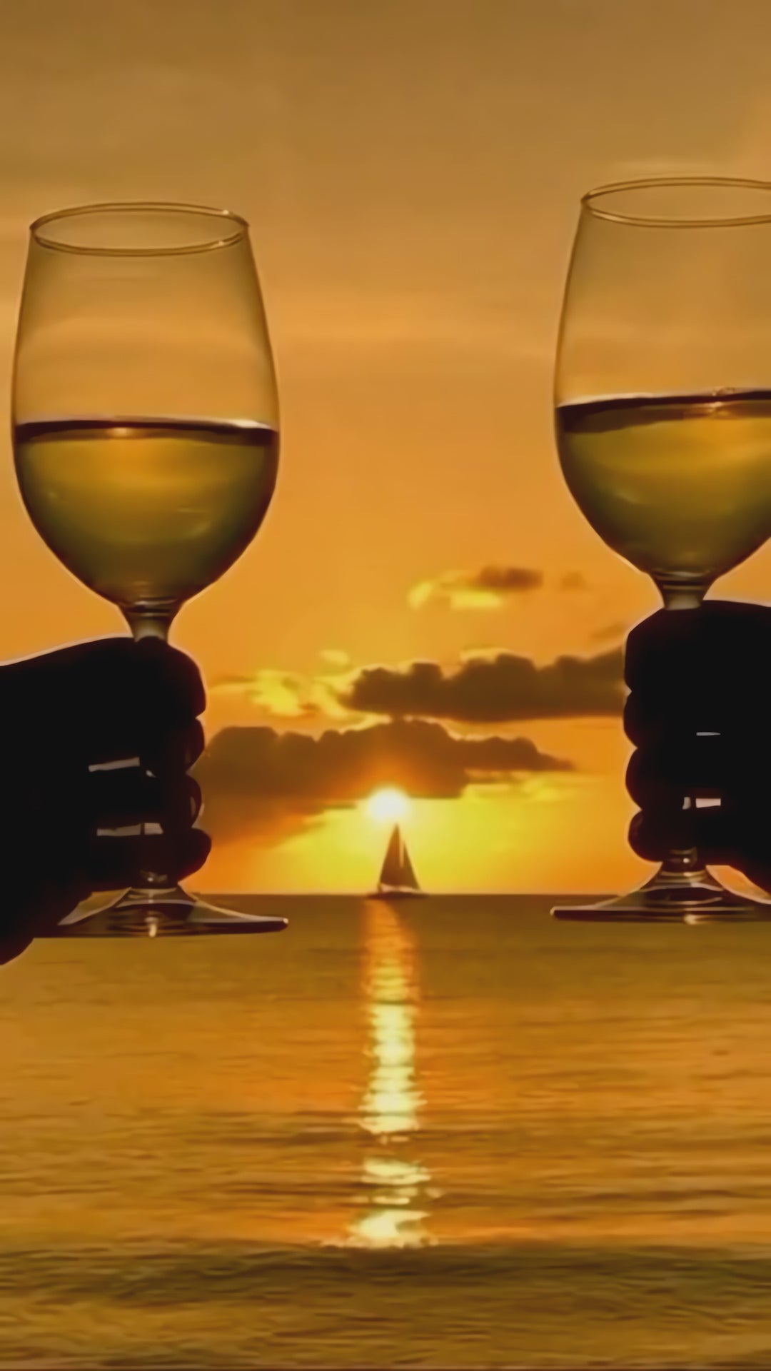 7 Cellars hero - mobile 4K sunset cheers